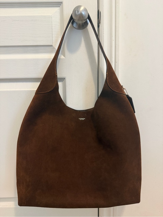 Coach Handbags - Coach Brooklyn Shoulder Bag 39 Suede Brown